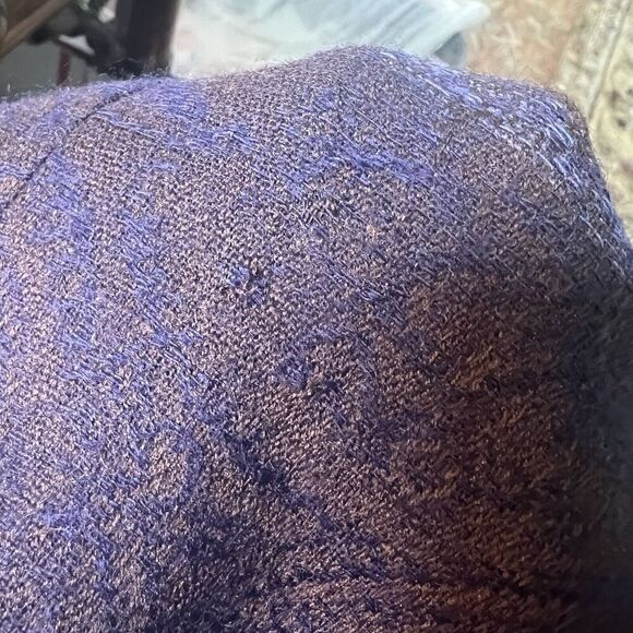 Geiger Austria Vintage Long Pleated Wool Midi Skirt Size 38 Purple Plaid - Picture 15 of 16